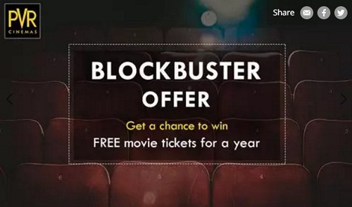 India Desire : Nearbuy Blockbuster Offer : Win Free PVR Movie Tickets For A Year